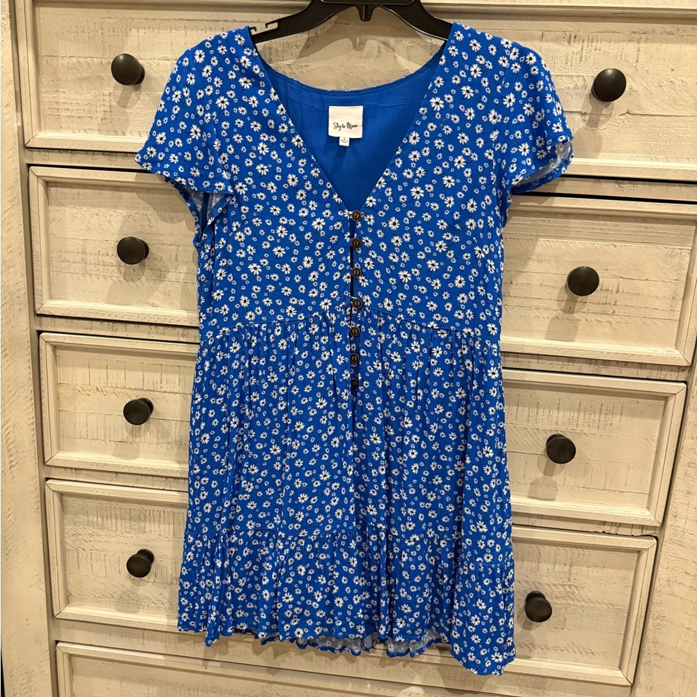 Blue Floral Dress